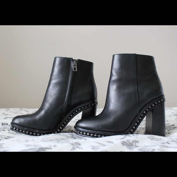 Coach Justina Leather Ankle Boots - Picture 2 of 6